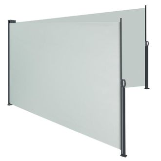 TecTake Toldo lateral, acero, retr&aacute;ctil, resistente viento, gris 600x9x200cm