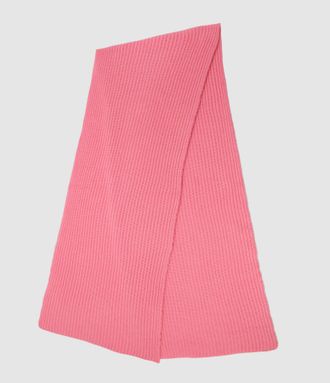 Les Tricots de L&eacute;a &Eacute;charpe &Egrave;ve Cachemire Rose Lipstick