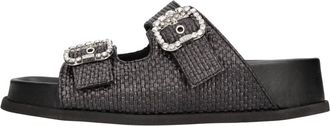 N&deg;21 Schoenen, Dames, Zwart, 40 EU, Leer, Leather Mule