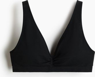 H&M Seamless Padded soft bra - Schwarz