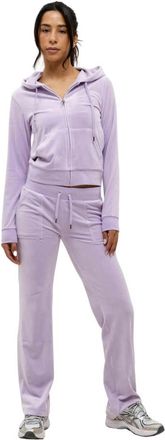 Juicy Couture Robertson Trainingspak met Volledige Rits - Dames - Trainingspakken - Paars - XL - Katoen - Fitness