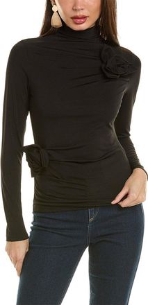 Gracia Turtleneck Applique Top