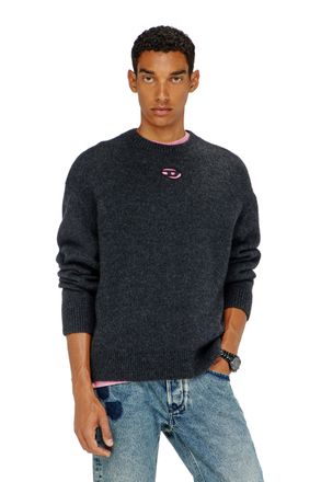 Diesel Jumper in wool and alpaca blend - Knitwear - Man - Black
