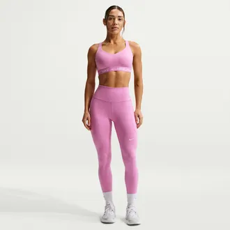 Nike Womens One High-Waisted 7/8 Leggings with Pockets in Purple | FN3241-503
