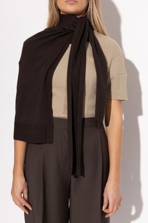 Christophe Lemaire Wool Scarf, Unisex, Brown