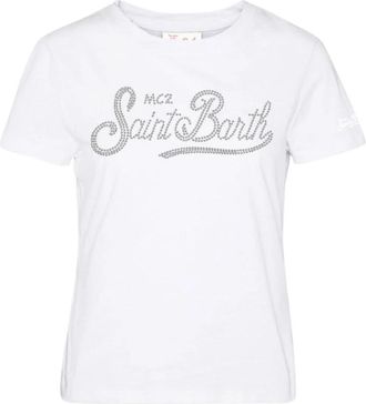 MC2 Saint Barth T-shirt Emilie - Dames - T-shirts - Wit - L - Katoen - Tops