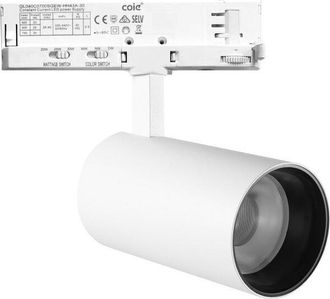 GreenIce Foco De Carril Led Trif&aacute;sico Potenciatemperatura De Color Regulables 202530w 600040003000k Blanco [atl080030-t]greenice