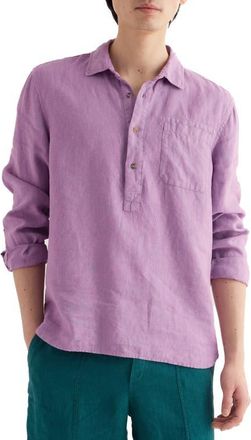 Seasalt Cornwall Artists Linen Shirt in Lilac at Nordstrom, Size Xx-Large