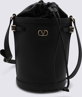 Valentino Garavani Black Leather Satchel