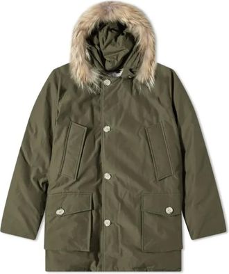 Woolrich Jassen, Heren, Groen, L, Katoen, Arctic Parka