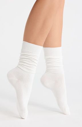 Nordstrom Slouch Dress Socks in Ivory Tofu at Nordstrom, Size 9-11