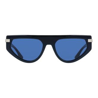 Victoria Beckham VB685S415 Rectangle Full Rim Sunglasses - Blue