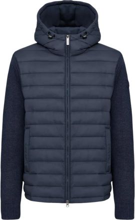 Colmar Capuchonjack Met Gebreide Mouwen - Heren - Ski Jassen - Blauw - 2XL - Katoen - Fitness