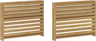 vidaXL M&oacute;dulo De Descansabrazos 2 Uds. Blanco 78,5 X 10 X 61 Cm Vidaxl
