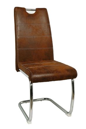 Regalos Miguel Regalos Miguel - Sillas Comedor - Silla Hallen Polipiel - Marr&oacute;n Vintage