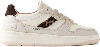 D.A.T.E. D.a.t.e., Schoenen, Dames, Beige, 40 EU, Leer, Court 2.0 Vintage Calf
