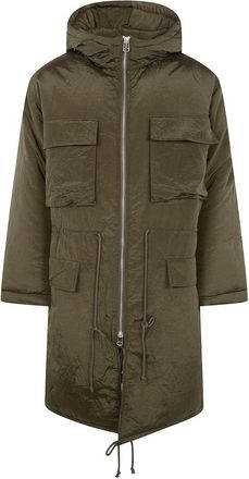 OAMC Oamc, Heren, Mantels, Groen, Maat: M Leer