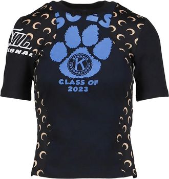 Marine Serre Regenerated Graphic T-shirt - Black