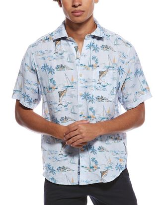 Tommy Bahama Sand Linen Sailfish Scenic Shirt
