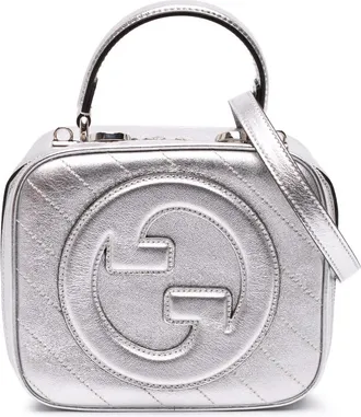Gucci Pre-owned Gucci Matelasse Metallic Calfskin Blondie Top Handle Satchel Ladies YU0VCUGBDUNANRU9