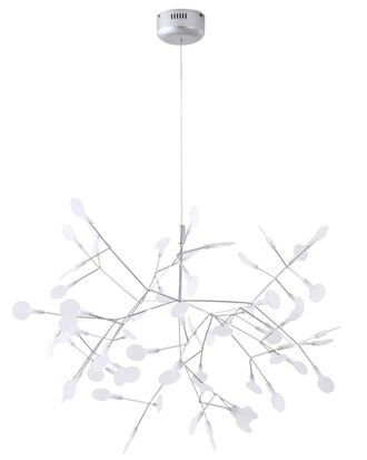 Bethel International Metal Led Chandelier With Frosted Acrylic Diffusers