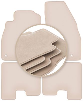 OEM Alfombrillas Premium Beige Para: Opel Adam Hatchback 2012