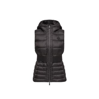 Moncler Moncler Melia Hooded Down Vest, Women, Black, Size: 00