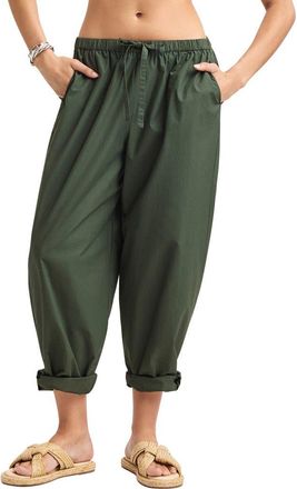 Vitamin A Parker Organic Cotton Cuff Cover-Up Pants in Green at Nordstrom, Size X-Small