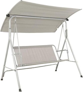 OEM Progarden Balancin Plegable Gris Metal Txt, Balancin Plegable Gris Metal Txt Este Elegante Mueble Esta Hecho De Acero Y Poliester, Y Forma Un Zona De 
