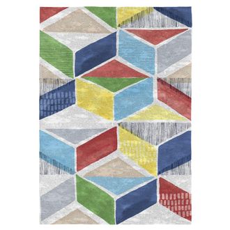 Nafnaf Alfombra decorativa de fibras naturales multicolor 160x230 cm