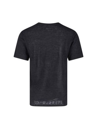 Maison Margiela Mens T-Shirts And Polos Black Wool