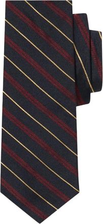 Brooks Brothers Regimental Zijden Stropdas - Heren - Stropdassen - Blauw - ONE Size - Accessoires
