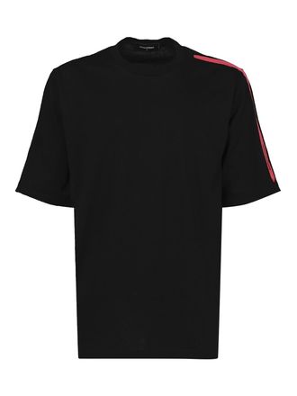 Dsquared2 Crewneck cotton t-shirt with side stripes