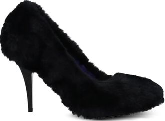 Stella McCartney 95mm Ryder pumps - women - Artificial Fur/Polyurethane/Polyurethane - 36 - Black