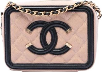 Chanel Borsa a tracolla Filigree Pre-owned - - Pre-owned - Donna - Beige - ONE SIZE
