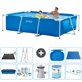Intex Piscina Con Estructura Rectangular - 260x160x65 Cm - 7-piezas S30106