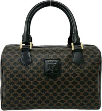 Celine Pre-owned Handbags, female, Black, Size: ONE SIZE Pre-owned Vintage Boston Bag