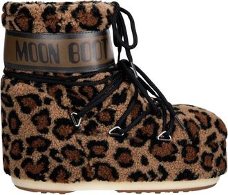 Moon Boot Icon Low Fleece - Shoes - Mujer - Marr&oacute;n - 39 EU