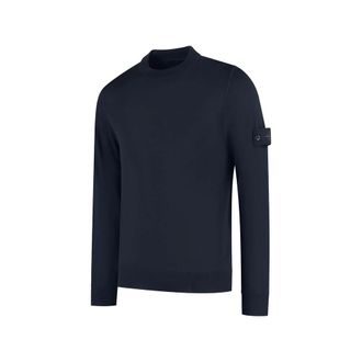 Stone Island Logo-patch Crew-neck Sweater