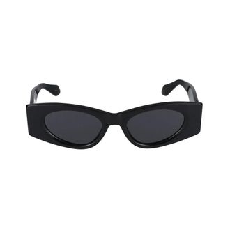Alaia Black Smoke Sunglasses Aa0075S - female - Ala&iuml;a - Sunglasses - Black - 52 MM - Accessories