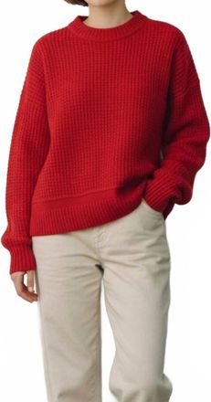 Lucky Brand Knit Sweater In Red