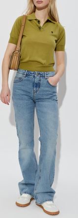 Ami Flared Leg Jeans, Womens, Blue