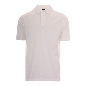 Emporio Armani Lyocell Blend Jersey Polo Shirt - Heren - Polos - Wit - M - Katoen - Tops