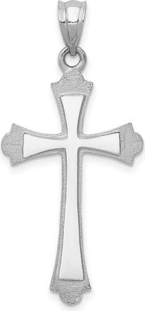 Diamond2Deal 14k White Gold Cross Pendant