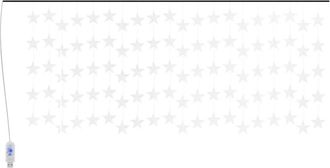 vidaXL Cortina De Luces Estrellas 500 Leds De Colores 8 Funciones Vidaxl