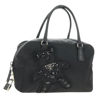 Prada Pre-owned Vintage Hand Bag - Dames - Vintage Handtas - Zwart - ONE Size - Nylon - Vintage