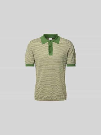 Closed Closed Poloshirt mit kurzer Knopfleiste in Khaki, Gr&ouml;&szlig;e XL