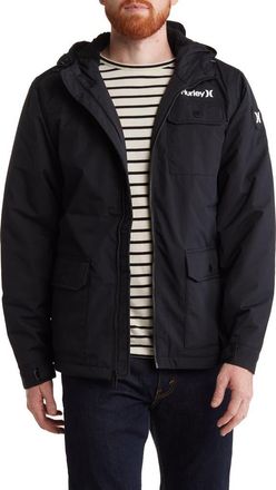 Hurley Vinson Faux Shearling Jacket in Black at Nordstrom Rack, Size X-Large