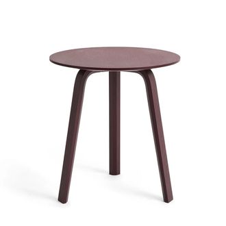 HAY Bella Beistelltisch &Oslash; 45 cm / H 49 cm, dark bordeaux