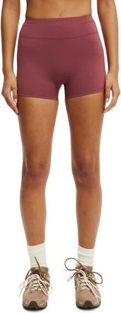 Cotton On Womens Active Ultra Luxe Invisible Scrunch V Shortie Short in Dusty Rose at Nordstrom, Size Xx-Small